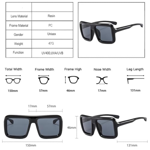 Lunettes de soleil rétro punk contre les reflets avec style acidulé - 2