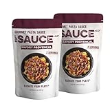 Always Fresh, Two Servings, Savory Provencal Gourmet Pasta Sauce (2-pack), Le Sauce & Co., Imported Italian San Marzano Tomatoes, Tomato Sauce, Spaghetti Bolognese, All Natural Spaghetti Meat Sauce