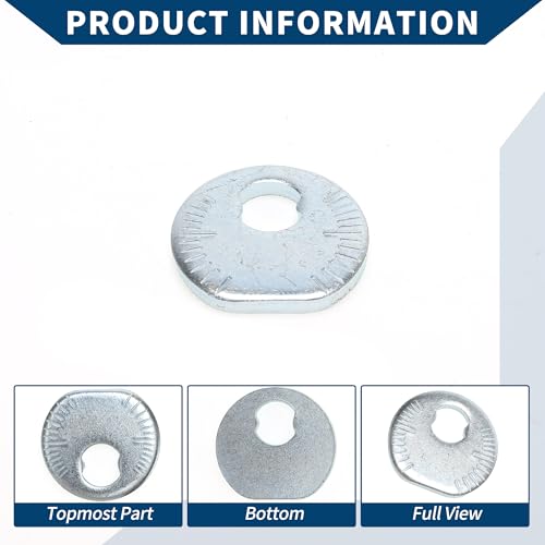 Hihaha Keilriemenspannschraube Nr. 4819830090 für Lexus IS300 2001-2005 für TOYOTA CROWN 1995-2001 für TOYOTA VEROSSA 2001 Dichtung Metall 1 Stück Silberton