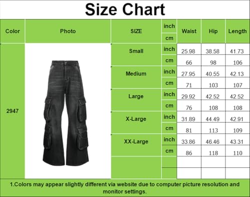 SperLucky Women's Jeans High Waisted Straight Leg Stretchy Jeans Loose Wide Leg Denim Pants3