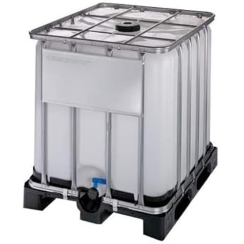 Contenedor depósito de 1000 litros IBC-GRG con palet de plástico