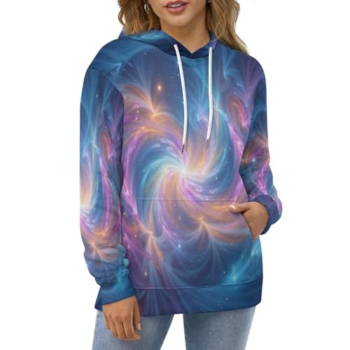 Sweat à capuche à manches longues avec motifs 3D graphiques durables - 3