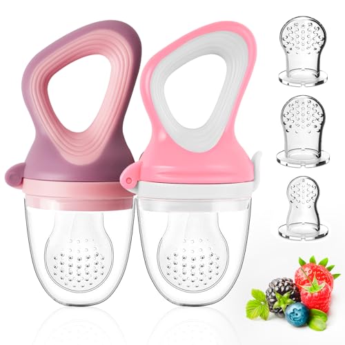 Baby Solids/Frozen Fruit Feeder Pacifier, Infant Teether Toy 4M+,...