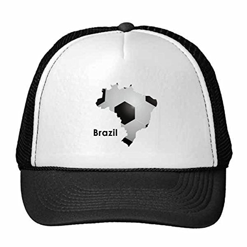 Gorra de fútbol Brasil ajustable que evita el calor en niños