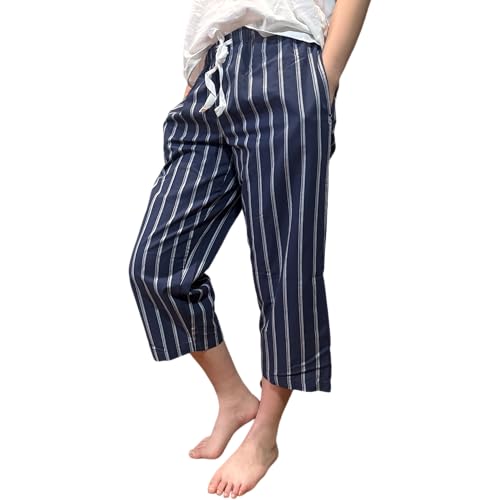 Image of CYZ Comfortable Cotton Capri Woven Pajamas for Women, Casual Capris for Women, Perfect for Daily Wear and Sleepwear