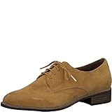 Tamaris Damen Schnürhalbschuhe, Frauen Businessschuh, Women's Women Woman Business geschäftsreise geschäftlich büro,Saffron Suede,40 EU / 6.5 UK