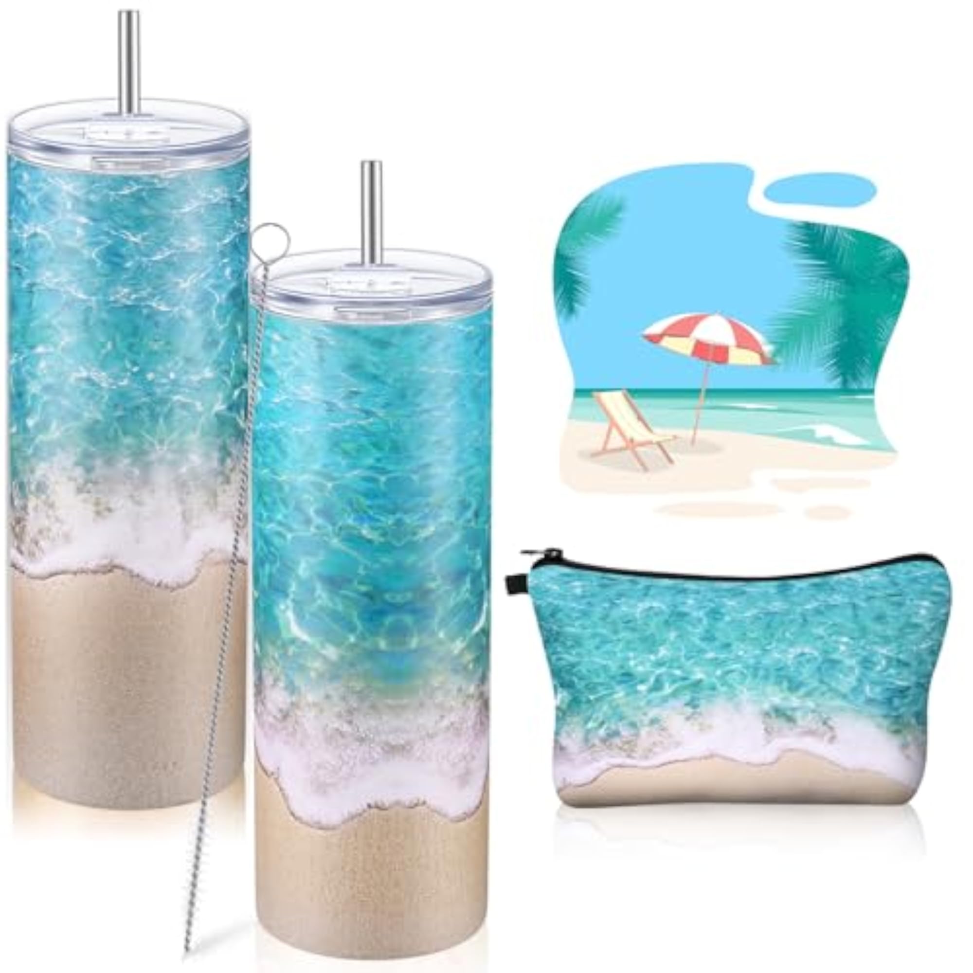 2 Pcs Beach Gifts for Women Summer Gift Set