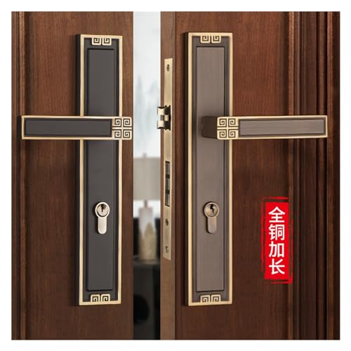 Serrure de porte silencieuse d'intérieur pour porte en bois - 4