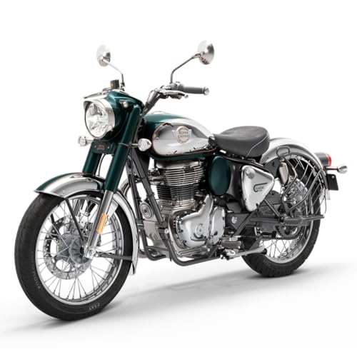 Image of Royal Enfield Classic 350 with Disc & Spoke Wheels Motorcycle (Emerald Green) Booking for Ex-Showroom Price