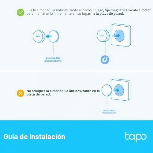 Miniatura 6 de Tp-Link Tapo S200d Interruptor Regulador Intensidad De Luz Wifi Inteligente, Control A Distancia, Pila De Larga Duración, Fácil Montaje, Requiere Hub
