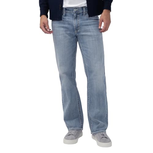 Image of Silver Jeans Co. Men's Zac Relaxed Fit Straight Leg Jean - Legacy