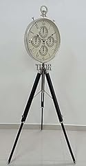 THOR INSTRUMENTS Designer Vintage Style Industrial Tripod Floor Clock for Kitchen Living Room THOR INSTRUMENTS Designer Vintage Style Industrial Tripod Floor Clock for Kitchen Living Room item