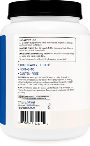 Image of Nutricost Creatine Monohydrate Micronized Powder (1 KG) | Pure Creatine Monohydrate