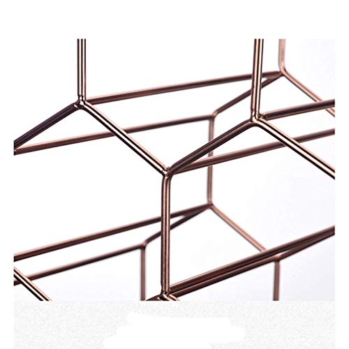 Soporte para 6 botellas de vino metálico portátil miniatura 6
