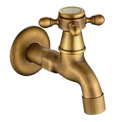 Robinet antique pour petit lave-mains : la solution eau froide rétro