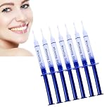 7PCS Teeth Whitening Gel Kit Refills 35% Teeth Bleaching Gel, 7 Syringes Tooth Whitening Kit for Sensitive Teeth, Portable Home Tooth Whitening Solution - Gentle Teeth Whitener
