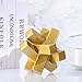 XMGZQ Gold Knot Statue for Coffee Table Decor,Modern Minimalist Geometric Knot Sculpture and Figurines,Abstract Art Line Decorative Ornaments Knick Knacks for Shelves,Bookcase,Console,Tabletop,Entry