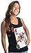Ann Arbor T-shirt Co. Queen of Squats | Workout Athletic Gym Lifting Women's Flowy Muscle Tank Top-(GirlTank,M) Heather Black