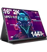UPERFECT 2K 144Hz 16 Inch QLED Draagbare Monitor met 2560 * 1600 16:10 Scherm 1200:1 450 Nits Hog...