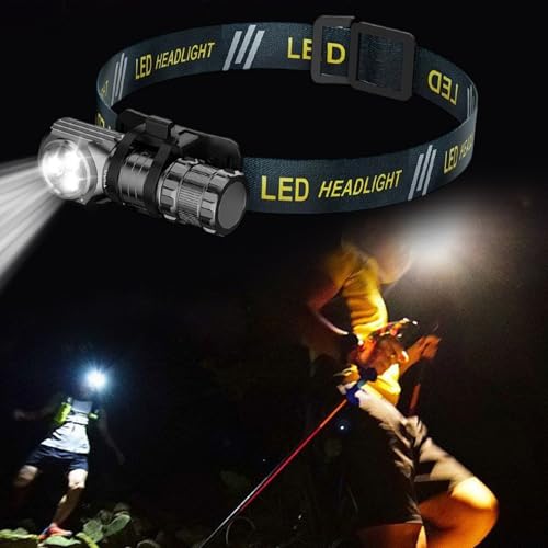 Frontal con banda impermeable ajustable para evitar caídas en carrera nocturna 3