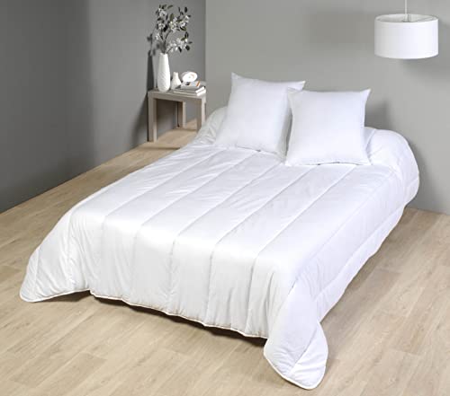 Mortreux Couette Ultra Légère Blanche - 2 Personnes - Spécial Été Cover