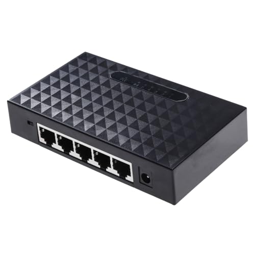 HOMSFOU Port Ethernet Mbps Network Splitter Adapter for Transfer Play Setup Compatible Rj Devices Led Status Indicator Us