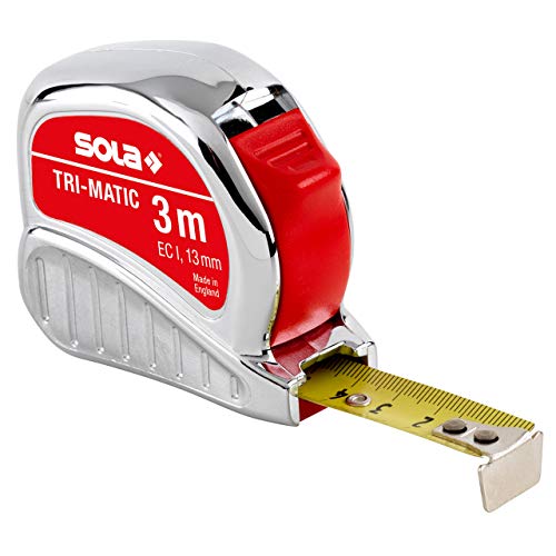 Cinta Métrica Trimatic Sola 3m Roja/Negra miniatura 1