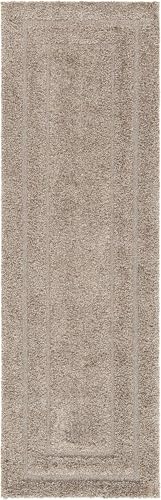 Image of Carpet for Hallway, Kitchen, and Modern InteriorsCarpetCozy Shag Runner for Living Room, Bedroom & Office Decor ETC Size 2x6 feet, Patten-Solid Mouse Rect