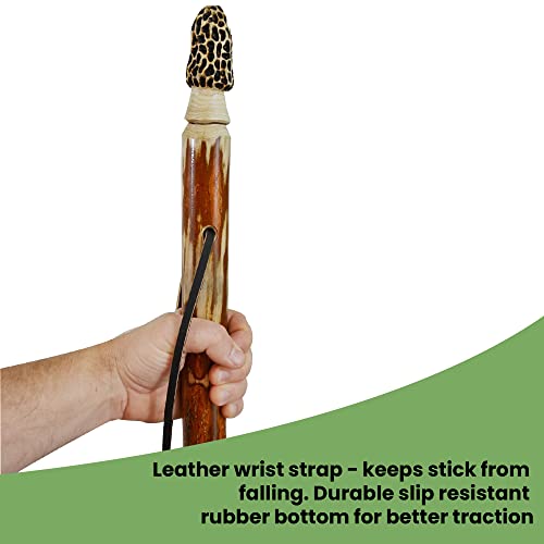Walking Stick + Morel Mushroom Hunting Stick + Hand Carved Morel + Custom Height Staff #TOP3