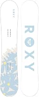 Roxy Dawn Women's Freeride Snowboard - Beginner Soft Flex, Twin Geometry, Sustainable Core for Easy Progression