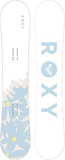 Roxy Dawn Women's Freeride Snowboard - Beginner Soft Flex, Twin Geometry, Sustainable Core for Easy Progression