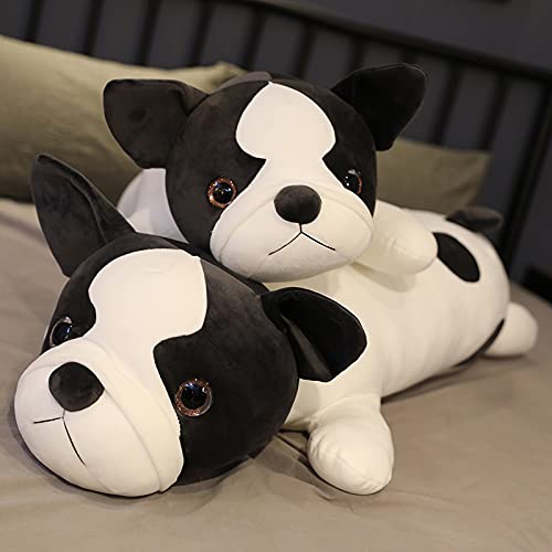 Simpatico Bulldog Francese Peluche Giocattolo Realistico Bugiardo Bulldog Cane Cuscino Peluche Animale Farcito Bambola Camera Decor per Bambini Regalo 100cm Bulldog