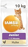 IAMS for Vitality Junior Katzenfutter mit Huhn - Trockenfutter für Kitten im Alter von 1-12 Monaten, 10 kg