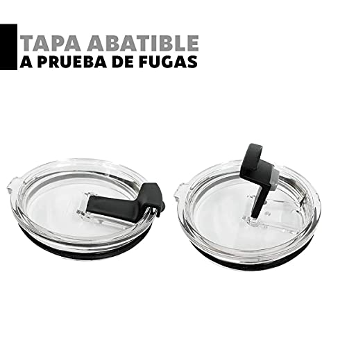 unycos - Taza térmica de Acero Inoxidable con Tapa Antigoteo de 425 ml. Aislamiento de Vacío de Doble Pared | 100% a… - Imagen 6