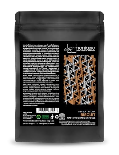 Henné Biscuit Castano Chiaro Naturale Bio - tinta vegetale