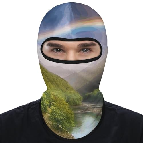 Balaclava para Hombres con Diseño de Arcoíris para Esquí, Montaña y Ciclismo miniatura 7