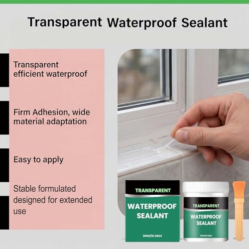 Invisible Waterproof Sealant adhesivo transparente 2 piezas miniatura 6