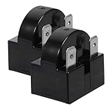 MUELODSIC 2 piezas Ptc Protector de Sobrecarga Térmica para Refrigerador y Congelador Arranque Seguro para Compresores de Patas Compatible con Voltajes Repuestos Duraderos para Reparación