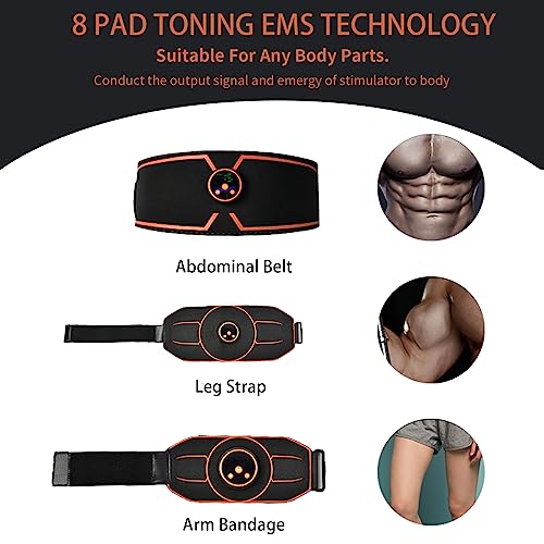 ABS Stimulator, Ab Machine, Abdominal Toning Belt Muscle Toner Fitness Training Gear Ab Trainer Equipment for Home - Image 4