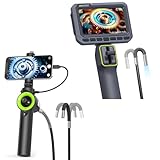 Anykit Articulating Borescope 210° Two-Way Endoscope 4FT and 360° 4 Ways Articulating Borescope 3.3 FT