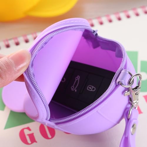 Coin Purse Baseball Cap Silicone Small Item Coin Bag INS Solid Color Money Bag (red)4