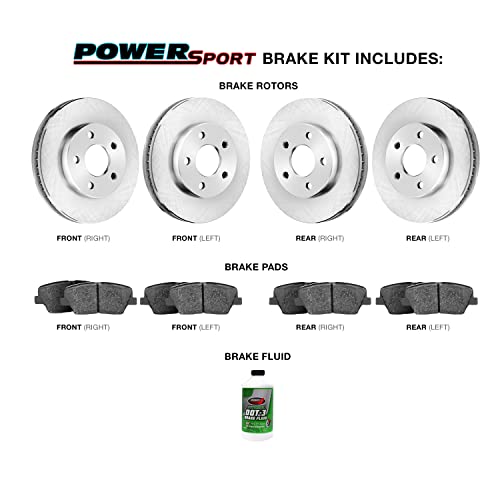 Image of Power Sport Front and Rear Brake Kit Fits 2015-2020 Chevrolet Colorado