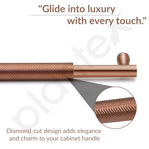 Image of Plantex Cabinet Handle /160mm Handle for Cabinet /Wardrobe Handle /Door Pull-Push Handle for Home /Office - Pack of 1 (Rose Gold)