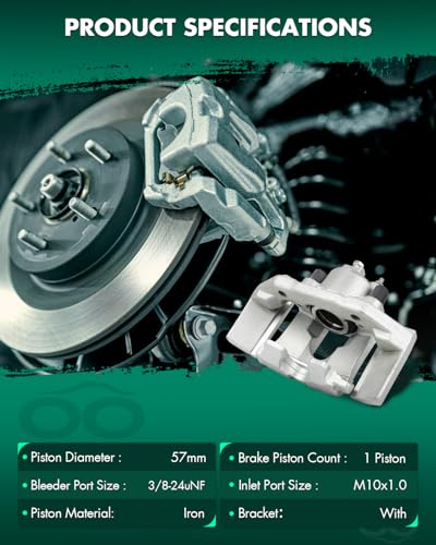 Image of SCITOO 18B5049 18B5048 Rear Left & Right Disc Brake Calipers Assembly w /Bracket for Ford for Expedition 2007-2017,for Lincoln for Navigator 2007-2017