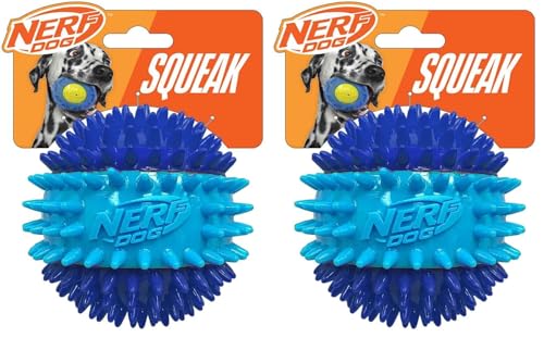 Nerf Dog Pelota Mordible Sonora 3.7in Pack x2