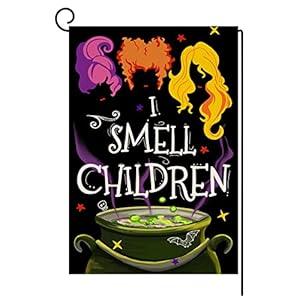 Halloween Decorations Garden Flag 12x18 Vertical Double Sided I Smell Children Sisters Fall Outside Hocus Pocus Decor Burlap Yard Flag BW204 Halloween Decorations Garden Flag 12×18 Vertical Double Sided I Smell Children Sisters Fall Outside Hocus Pocus Decor Burlap Yard Flag BW204