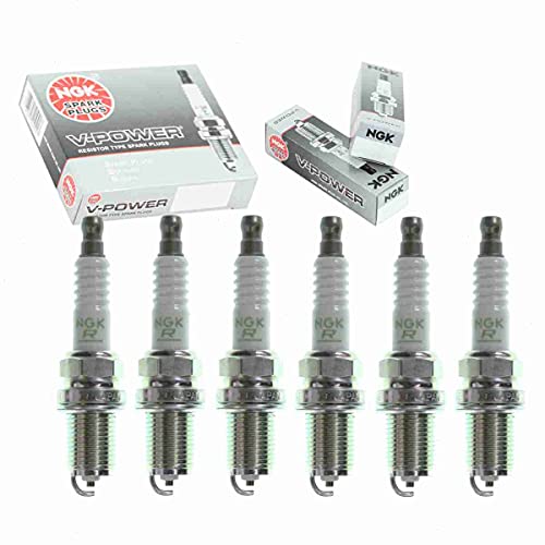 6 pc NGK V-Power Spark Plugs Nissan Frontier 3.3L V6