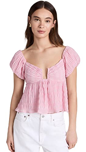 Astr The Label Women's Nalda Top, Pink, S #TOP28