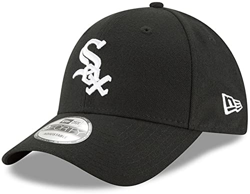 New Era MLB The League 9FORTY Adjustable Hat Cap One Size Fits All, Chicago White Sox Black, One Size