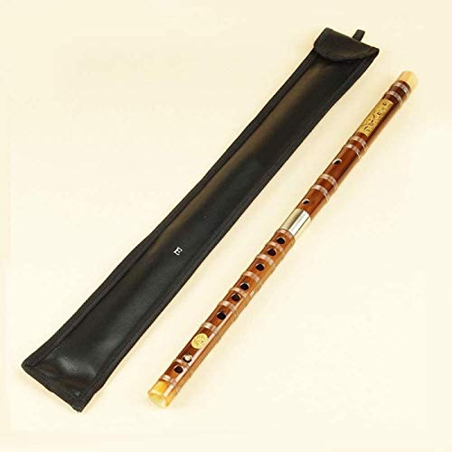 HH-CC Bambou Traditionnel Professionnel Flûte traversière, Instruments de Musique à Vent, C D E F G Touche Dizi Transversal Flûte traversière (Color : Key of E)